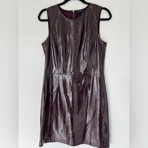 Deep Purple Patent Dress